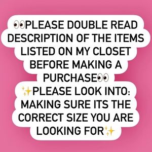 BUYERS PLEASE READ‼️PT. 1